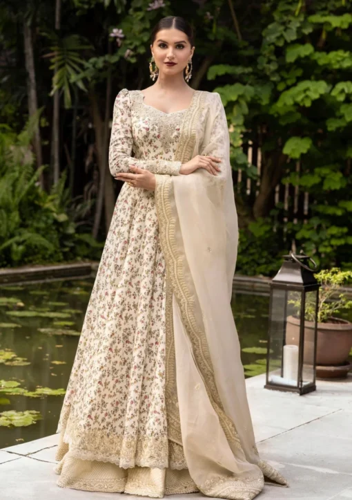 Lawn - Faiza Saqlain - Zinnia Luxury 25 - VinikaFaiza Saqlain