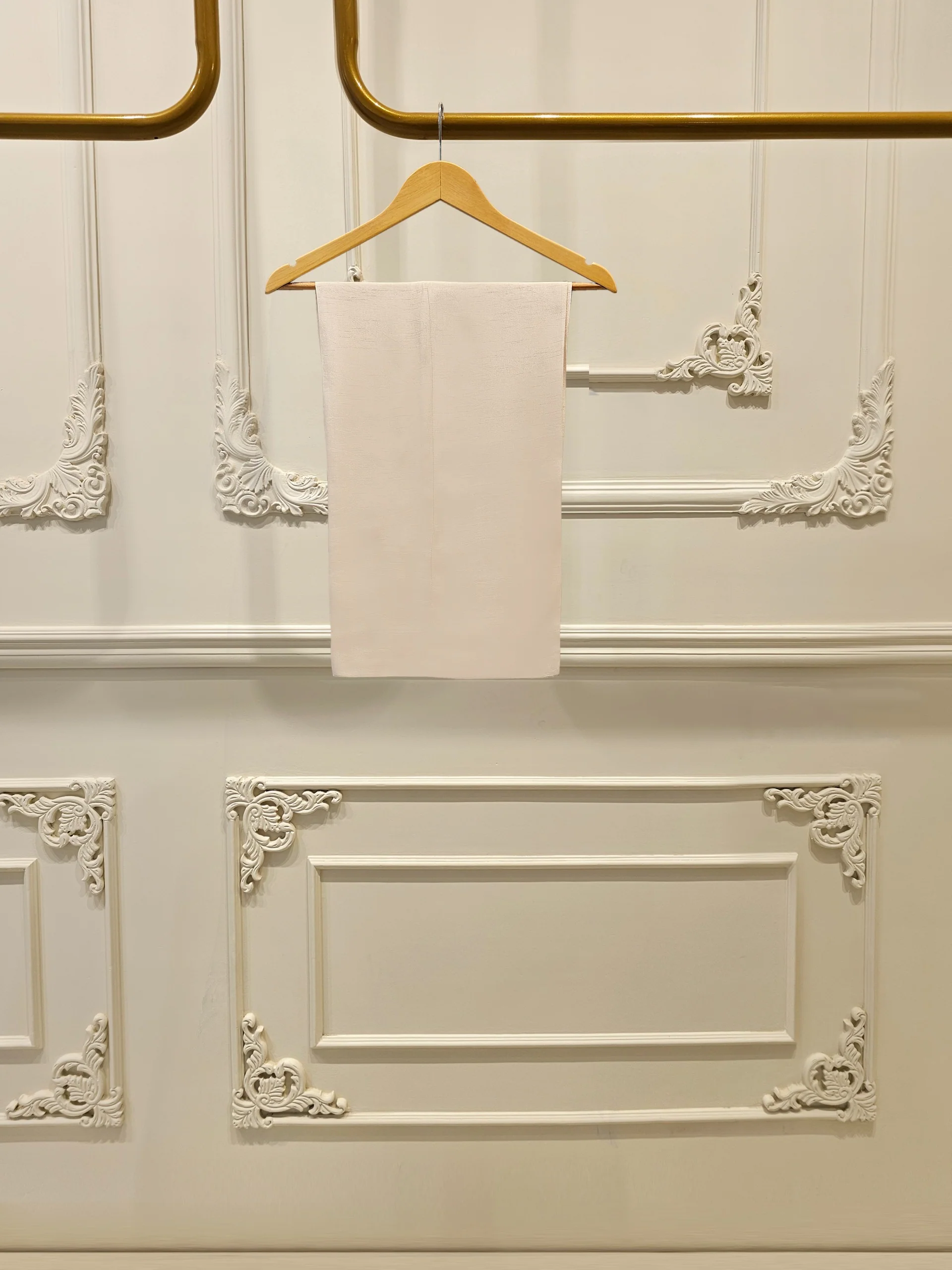 3 Piece - Pure Organza Embroidered Suit - Image 3