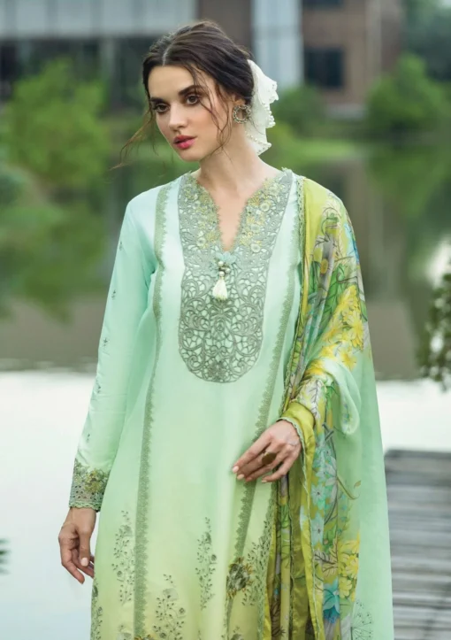 Lawn - Mushq - Solace Ombre Chikankari - MC25#07 - UnioneMushq - Image 4