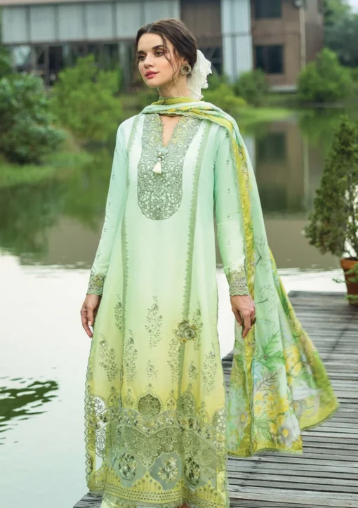 Lawn - Mushq - Solace Ombre Chikankari - MC25#07 - UnioneMushq - Image 3