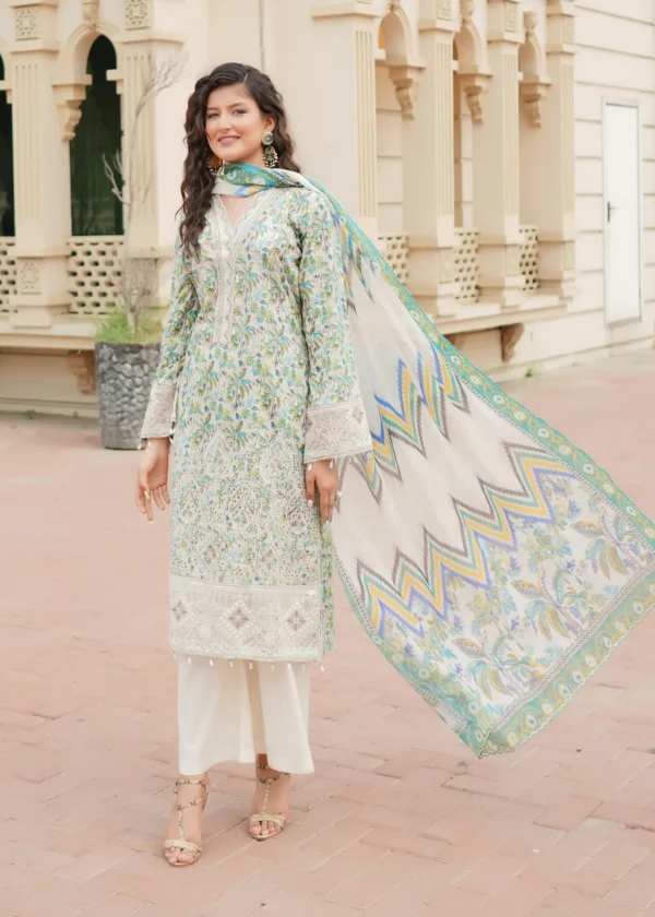 Munira Falak Lawn MSL 02 Cream