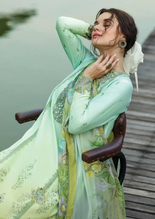Lawn - Mushq - Solace Ombre Chikankari - MC25#07 - UnioneMushq - Image 2