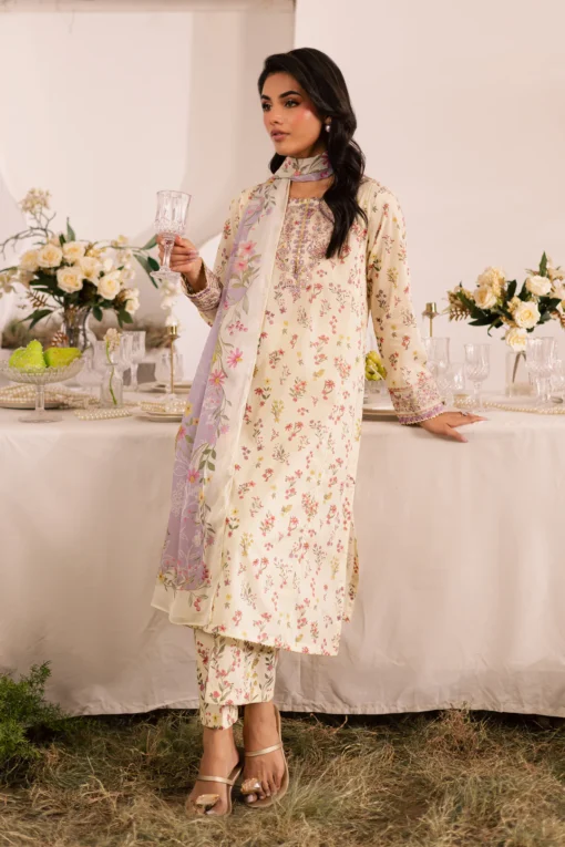 Jules 3Pc - Printed Lawn Dress - Image 2