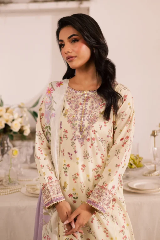 Jules 3Pc - Printed Lawn Dress - Image 4