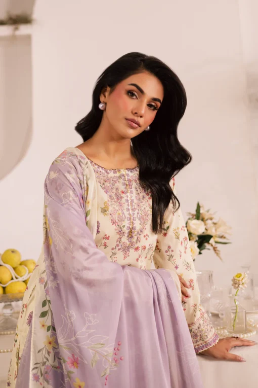 Jules 3Pc - Printed Lawn Dress - Image 3