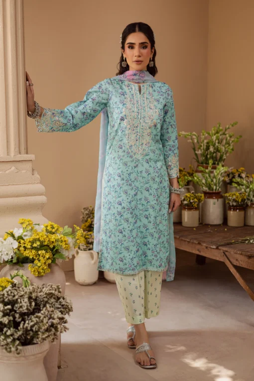 Blush 3Pc - Festive Eid Prints - Image 5