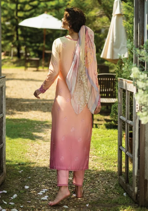 Lawn - Mushq - Solace Ombre Chikankari - MC25#04 - RisateMushq - Image 3