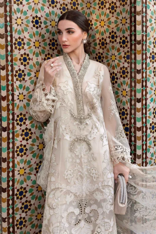 Maria.B Voyage a Luxe Embroidered Lawn Unstitched 3Pc Suit D-2506-A