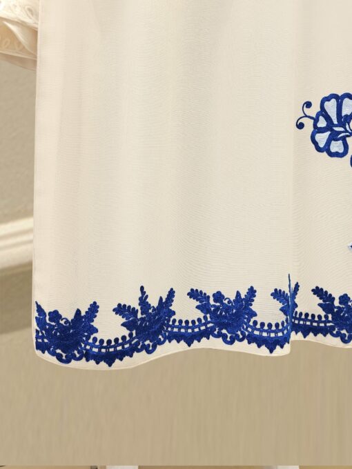 3 Piece - Pure Embroidered Cotton Net Suit - Image 6