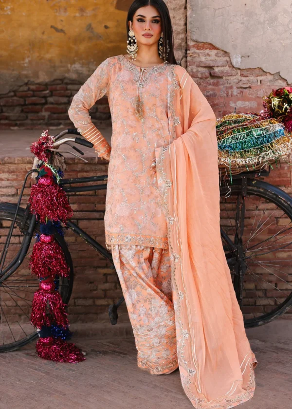 Charizma Vasal Vol-03 Embroidered Chiffon Unstitched 3Pc Suit VSL25-19