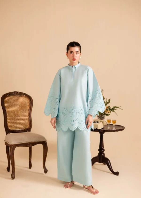 Schiffli Embroidered Co-Ord