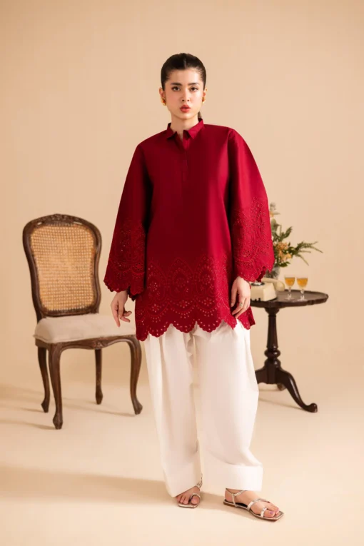 Schiffli Embroidered Co-Ord