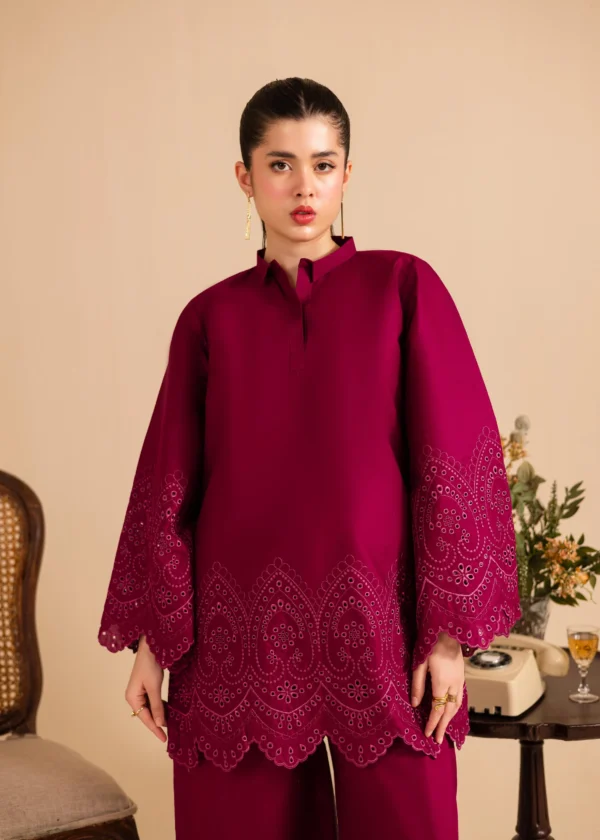 Schiffli Embroidered Co-Ord