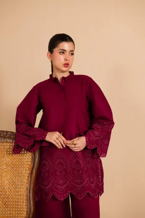 Schiffli Embroidered Co-Ord - Image 3