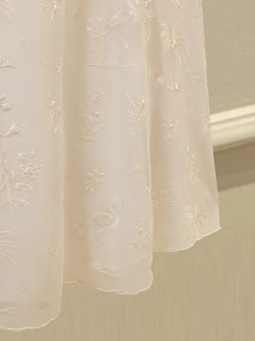 3 Piece - Pure Embroidered Cotton Net Suit - Image 5
