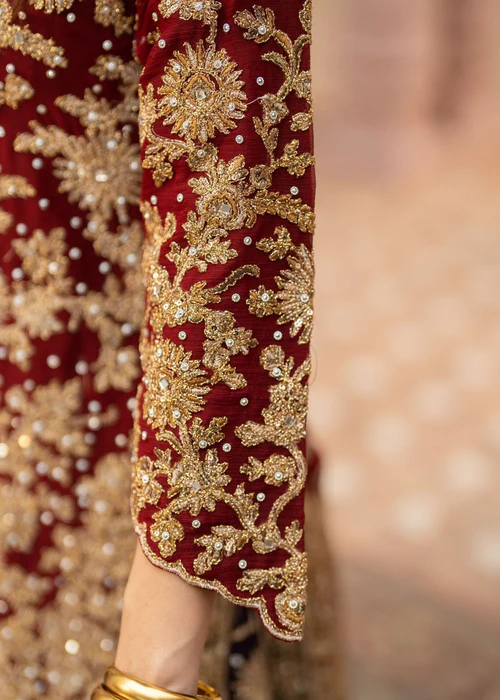 Lehenga in Maroon by Haseens Official - YTP2982 - Image 3