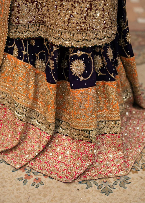 Lehenga in Maroon by Haseens Official - YTP2982 - Image 4