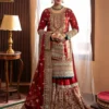 Gharara in Crimson by Haseens Official - ZWH6420