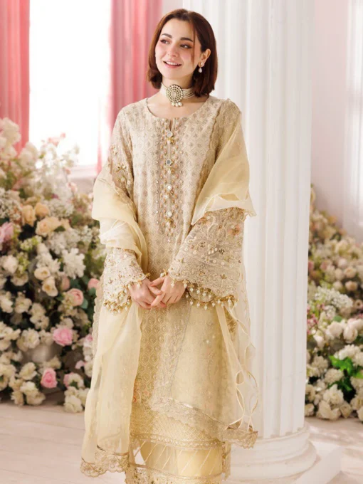 Charizma Dastan-e-Jashan Luxury Chiffon Unstitched 3Pc Suit DJ5-06 - Image 5