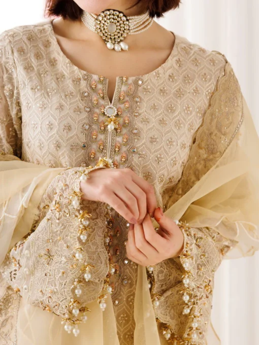 Charizma Dastan-e-Jashan Luxury Chiffon Unstitched 3Pc Suit DJ5-06 - Image 2