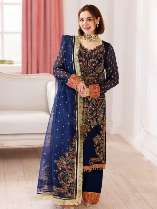 Charizma Dastan-e-Jashan Luxury Chiffon Unstitched 3Pc Suit DJ5-07