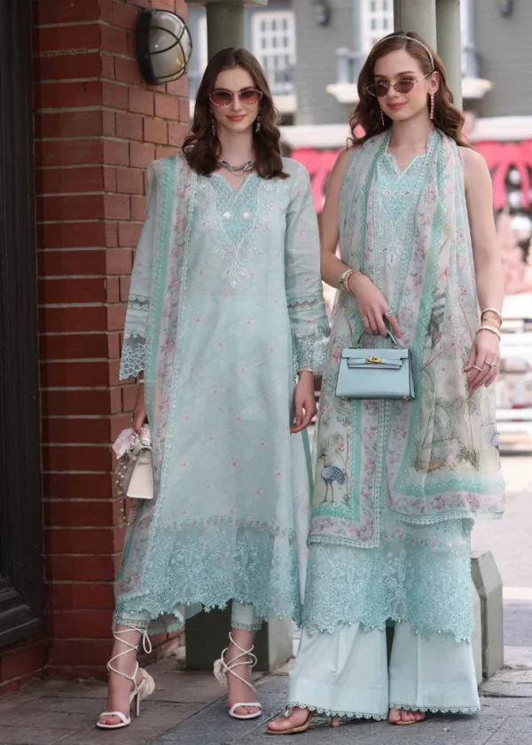Noor by Saadia Asad Eid Luxe Chikankari Unstitched 3Pc Suit D-06