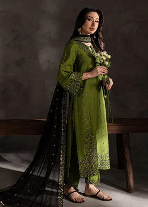 Ezzah 3pcs - Lawn Embroidered dress - Image 5