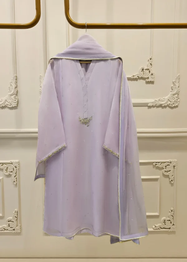 3 Piece - Pure Organza Embroidered Suit