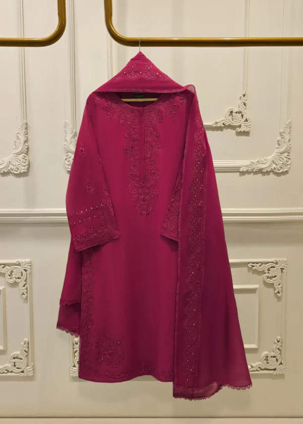 2 Piece - Embroidered Kora Cotton Silk Suit