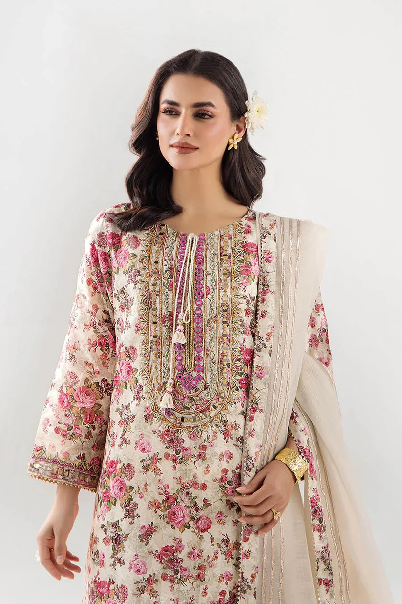 F186 Off White Shalwar Suit - Image 2