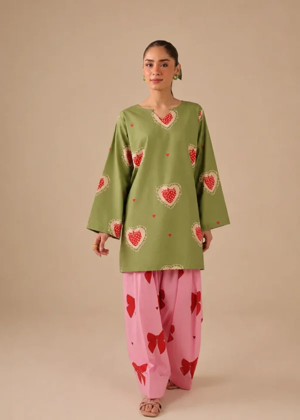 2PC Summer Lawn Dress - 44278