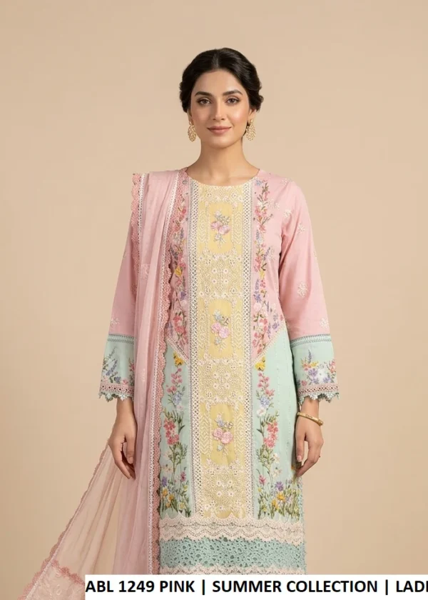 PreviousNext    ABL 1249 PRINT - Elegant Printed Poly Lawn 3-Piece Women's Pakistani Suit