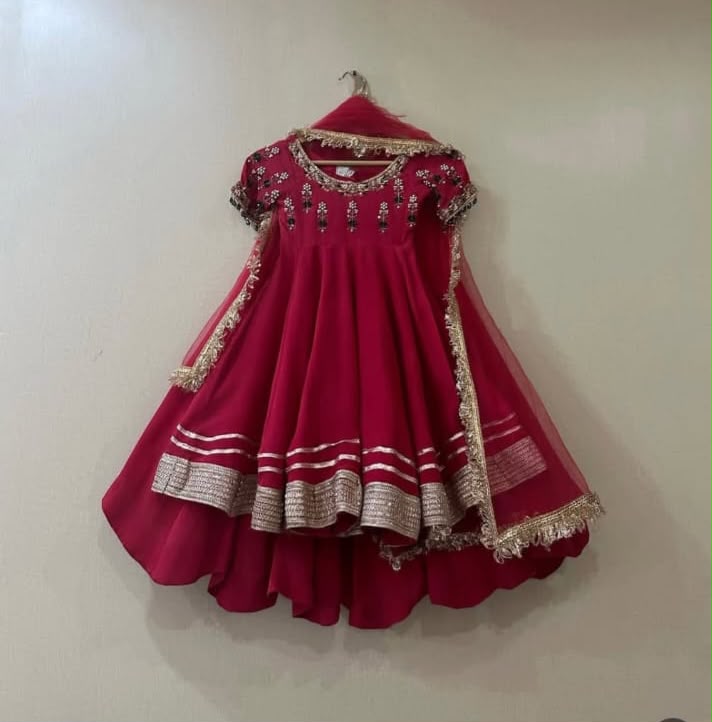 Ruby Red Festive Frock Set - Image 3