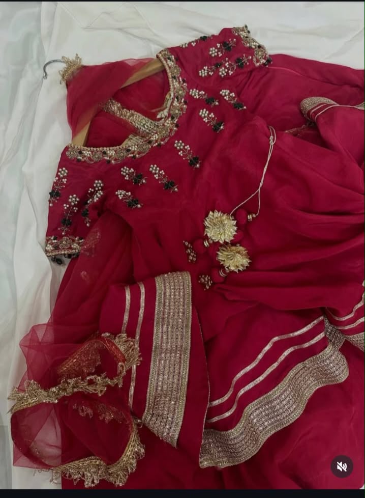 Ruby Red Festive Frock Set - Image 4