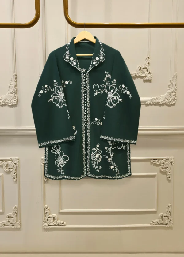 2 Piece - Embroidered Cambric Suit GREEN