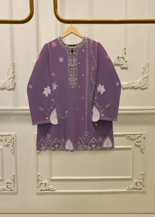 2 Piece - Embroidered Cambric Suit