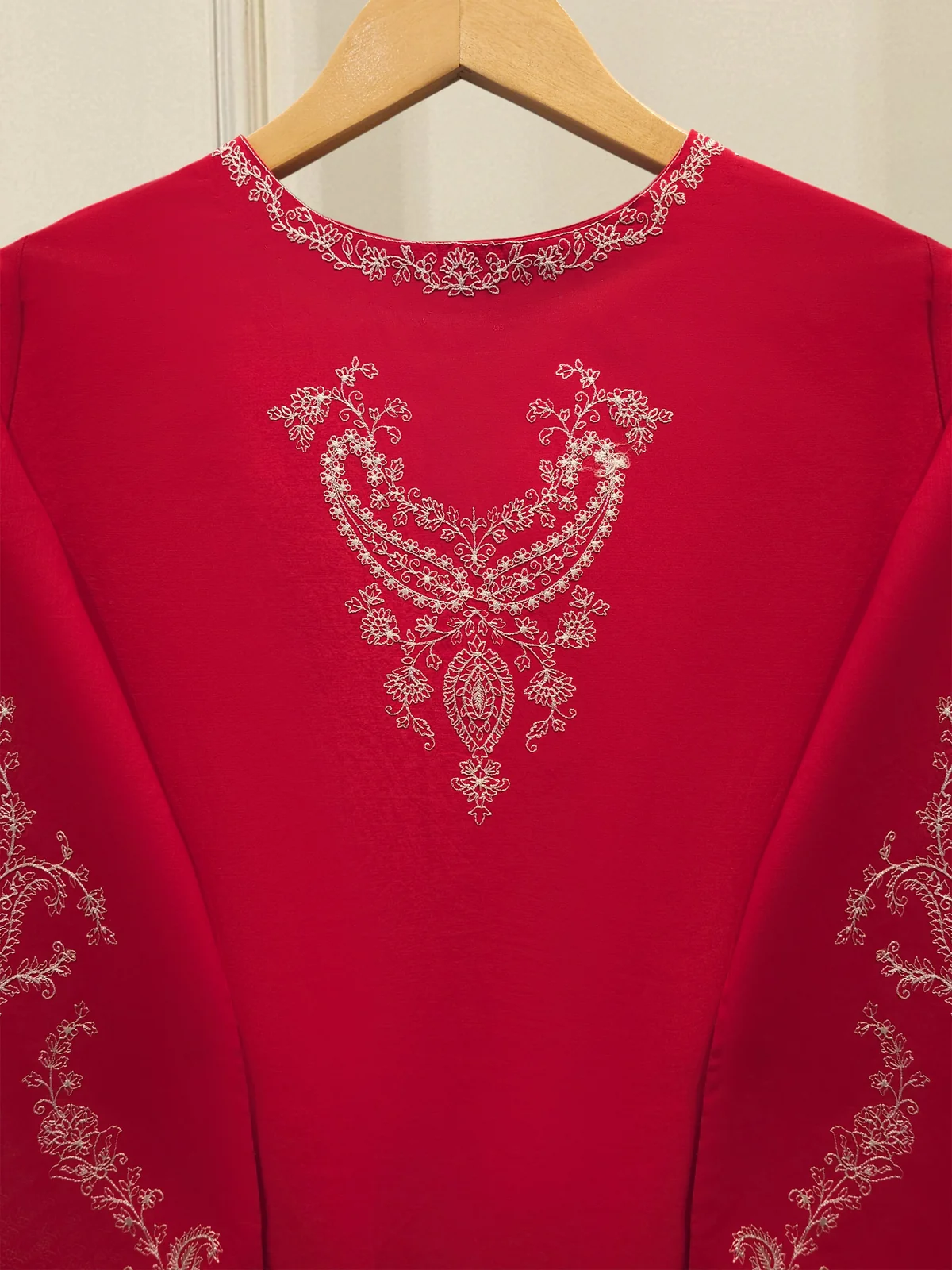 2 Piece - Embroidered Cambric Suit - Image 5