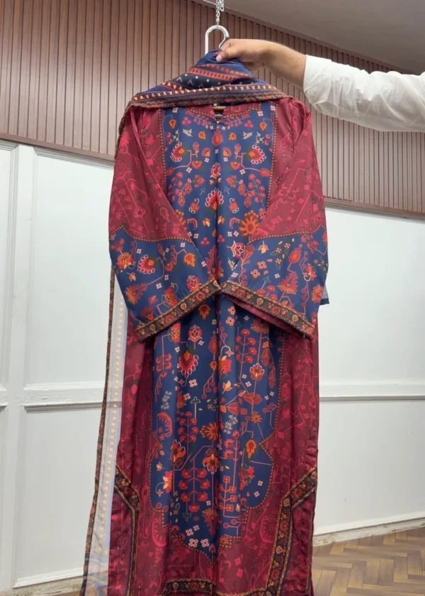3pcs Arabic lawn (kaftan)