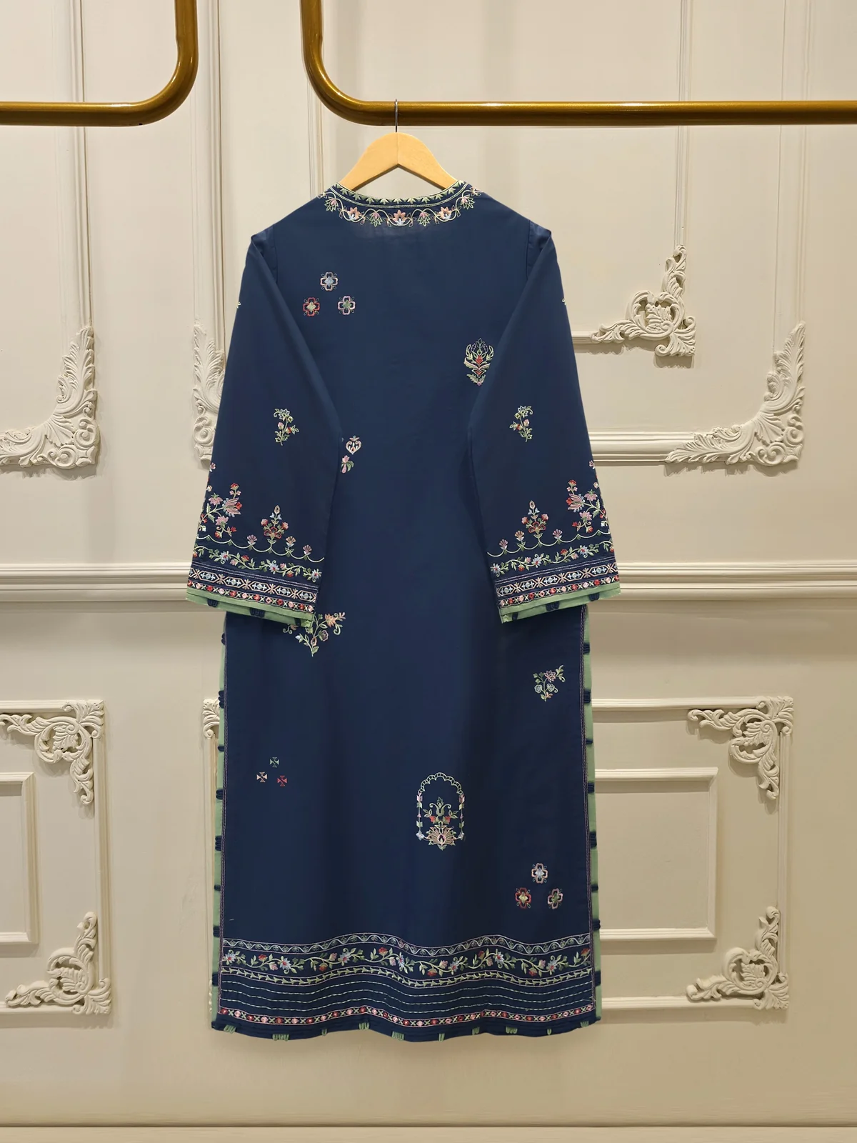 2 Piece - Embroidered Cambric Suit - Image 5
