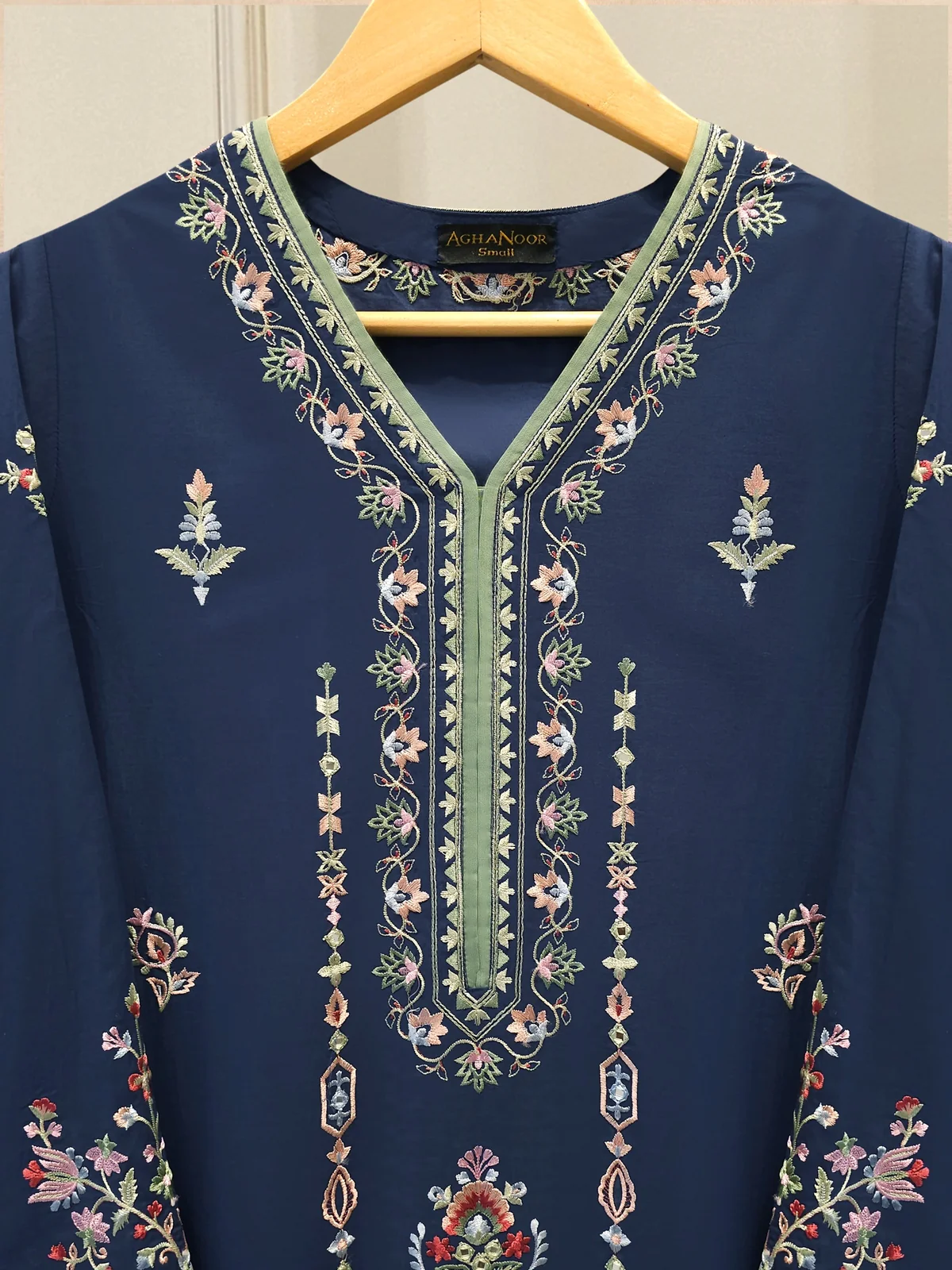2 Piece - Embroidered Cambric Suit - Image 3