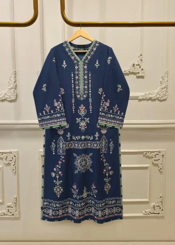 2 Piece - Embroidered Cambric Suit