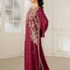 Ethnic Maroon Silk Formal Kaftan