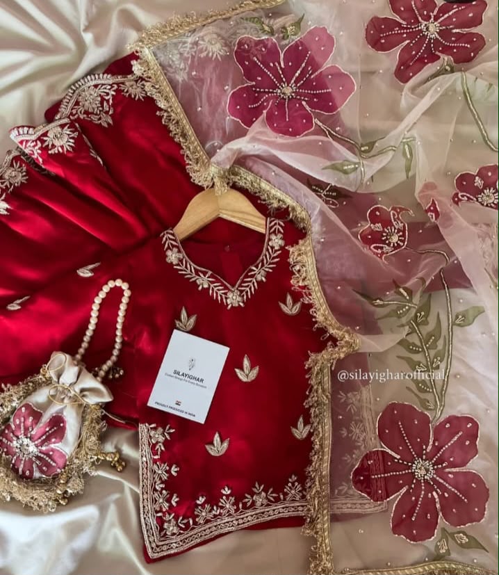 RUSSIAN SILK SHARARA SET - Image 2