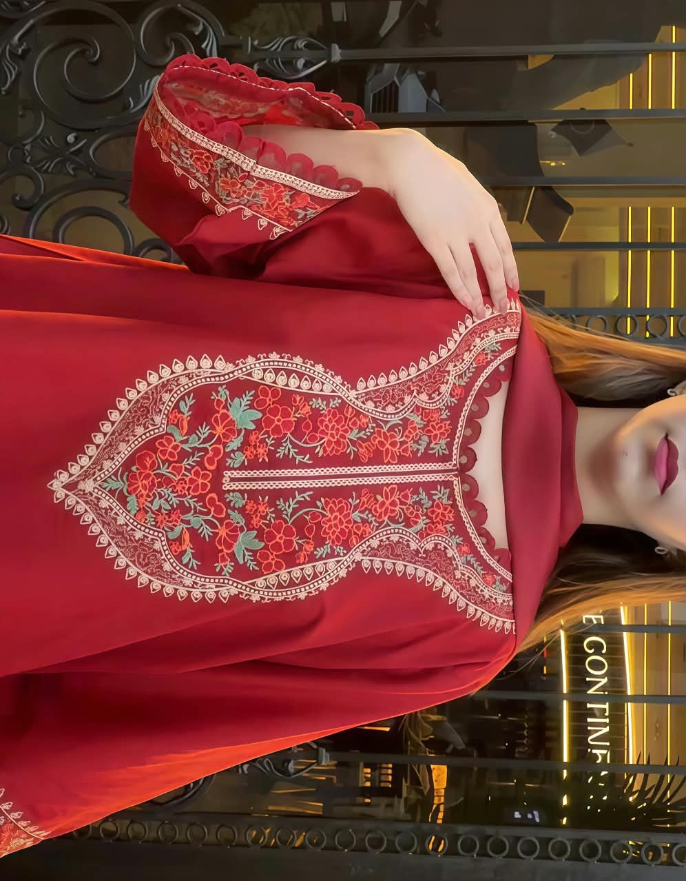 Kesar Embroidered 3PC (Farshi) - Image 2