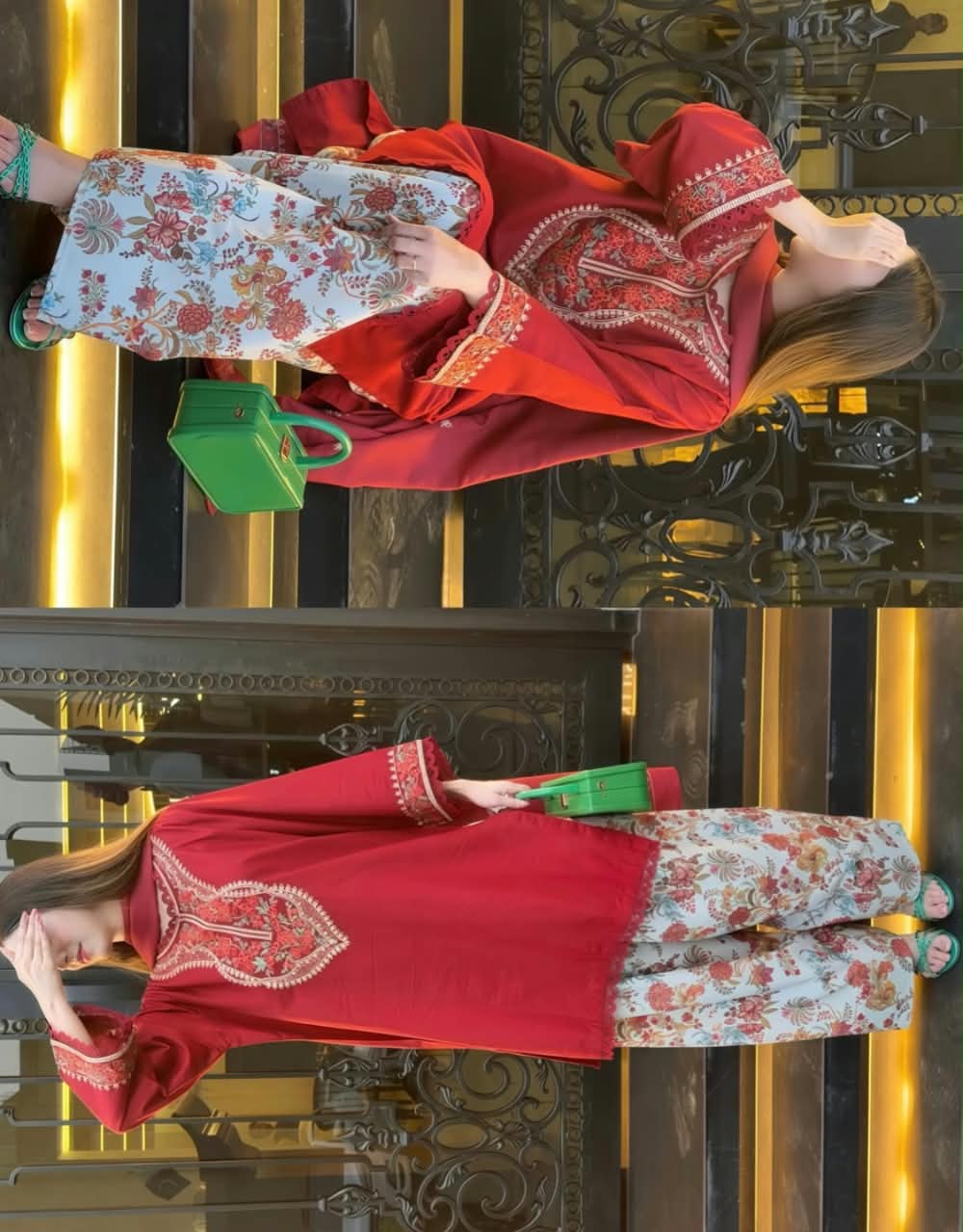 Kesar Embroidered 3PC (Farshi) - Image 3