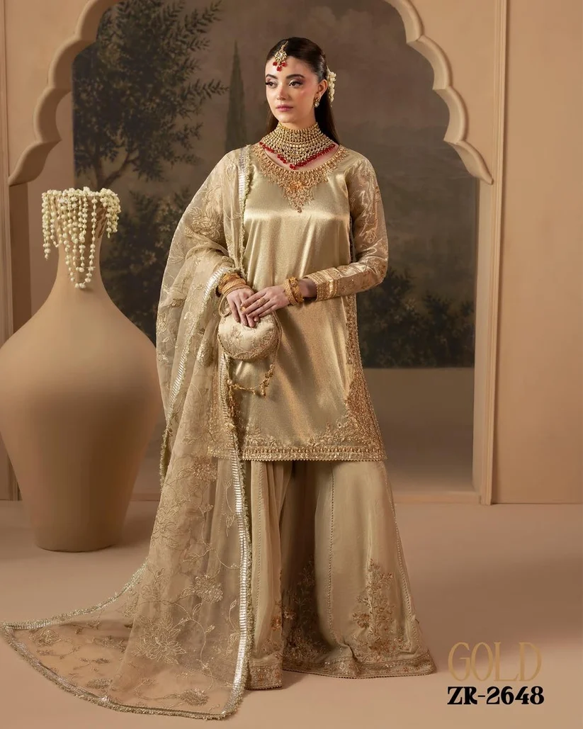 Zardozi Dress Gold