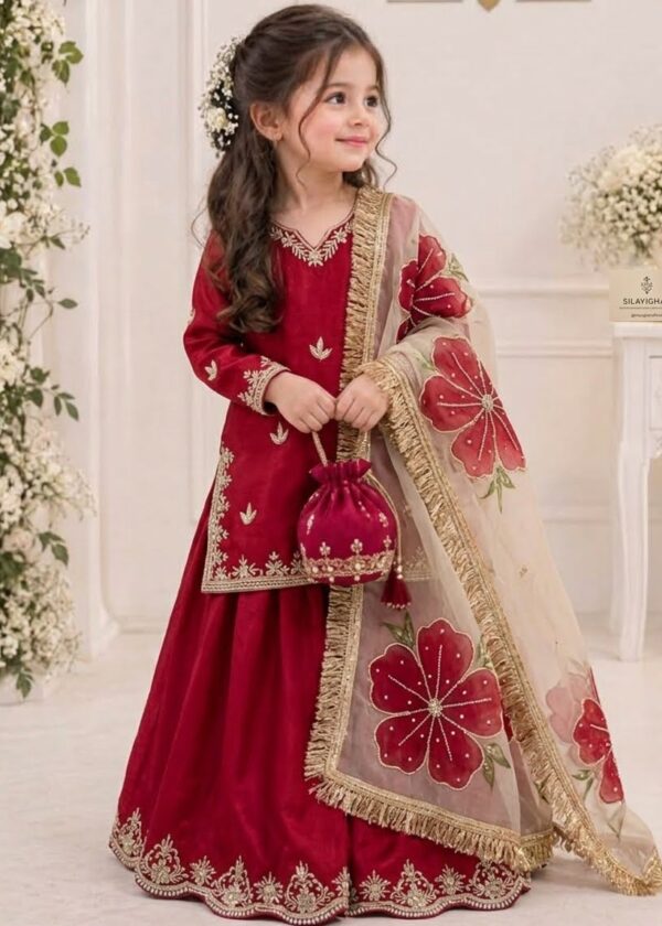 RUSSIAN SILK SHARARA SET